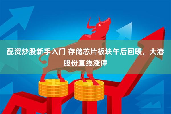 配资炒股新手入门 存储芯片板块午后回暖，大港股份直线涨停